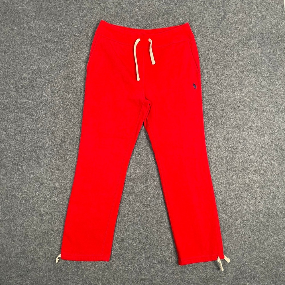 Polo Ralph Lauren Sweatpants Mens S Red Drawstring Joggers Pony Logo